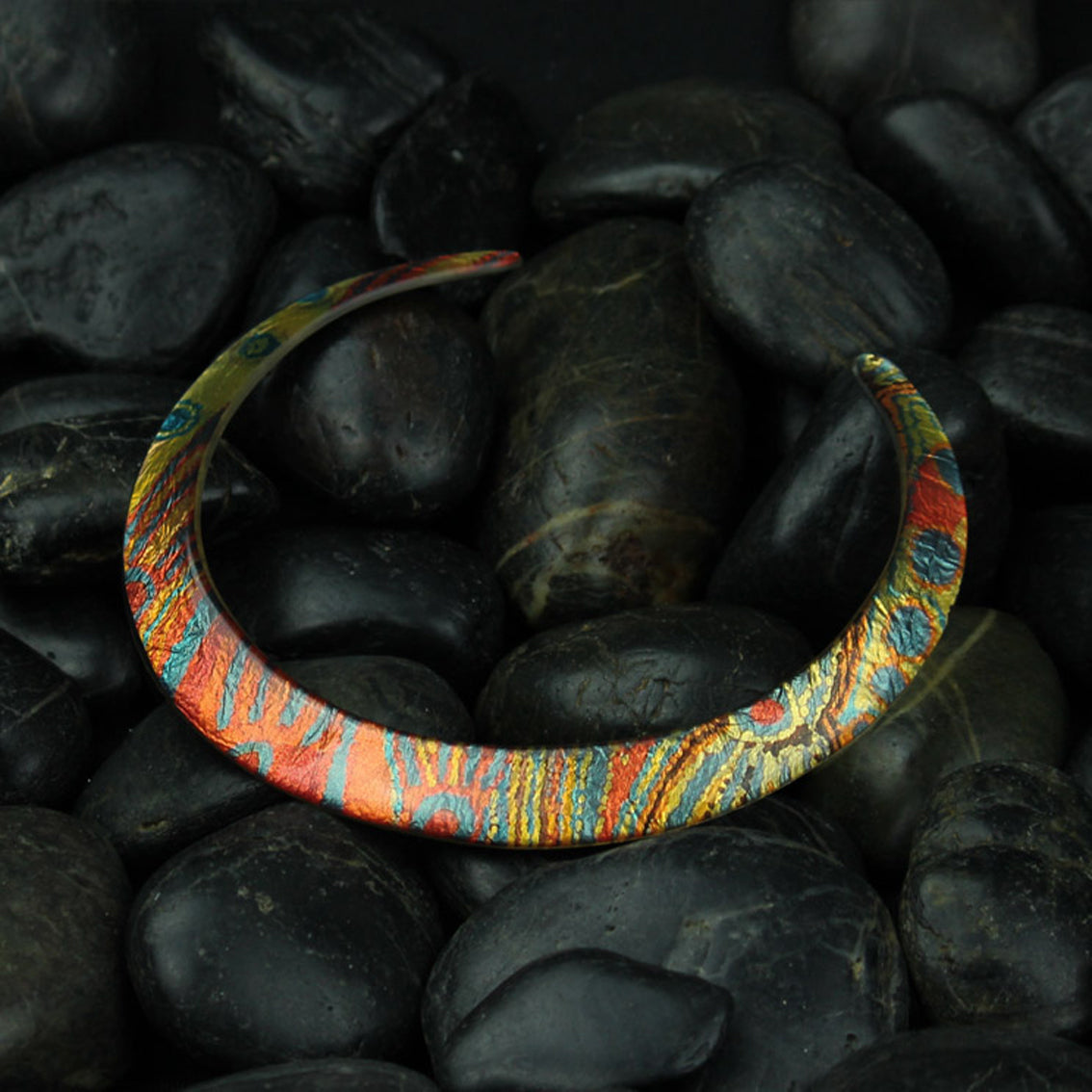 LIDDY DOGWOOD TREE ORANGE ADJUSTABLE FITTED NECKLACE - D232