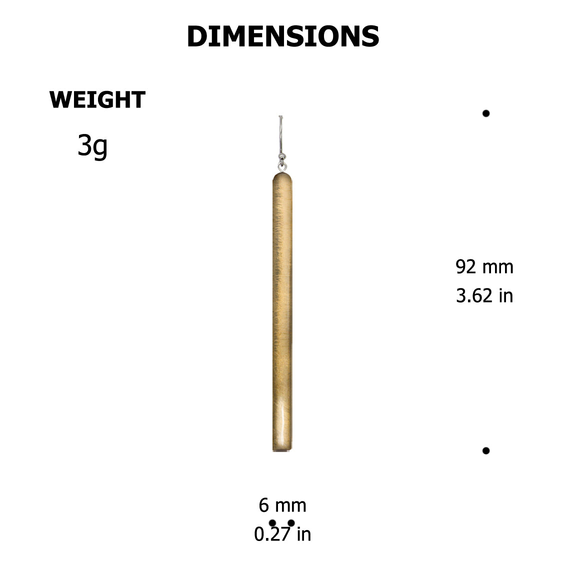 LONG BAR STATEMENT EARRINGS - ST003