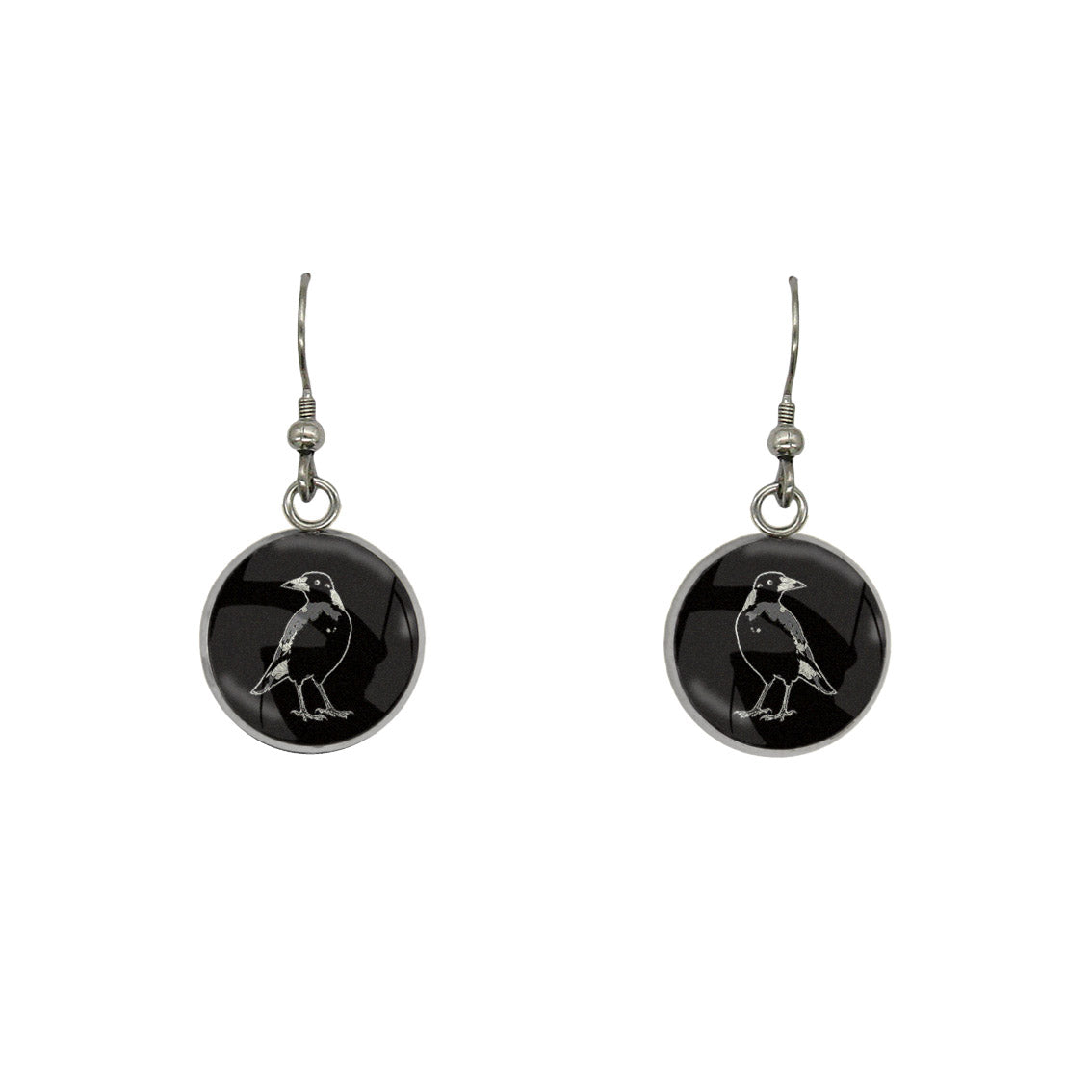 MAGPIE DANGLE DROP CIRCLE EARRINGS - in Circle Box