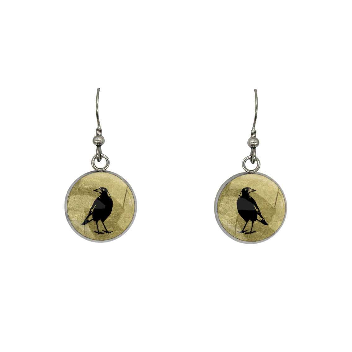 MAGPIE DANGLE DROP CIRCLE EARRINGS - in Circle Box