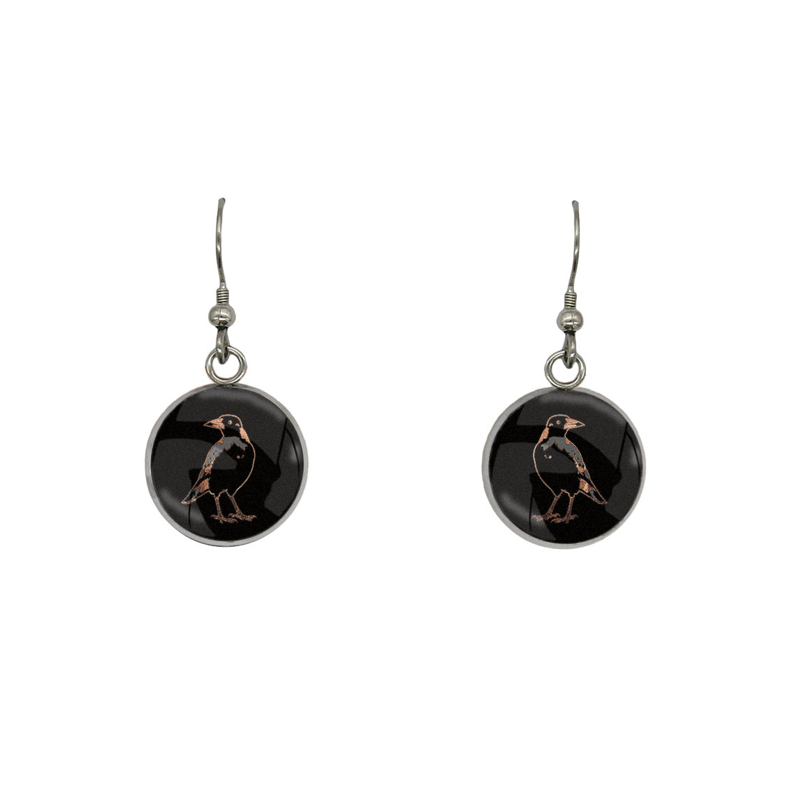 MAGPIE DANGLE DROP CIRCLE EARRINGS - in Circle Box