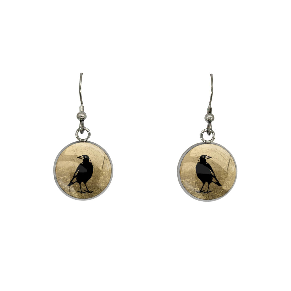MAGPIE DANGLE DROP CIRCLE EARRINGS - in Circle Box