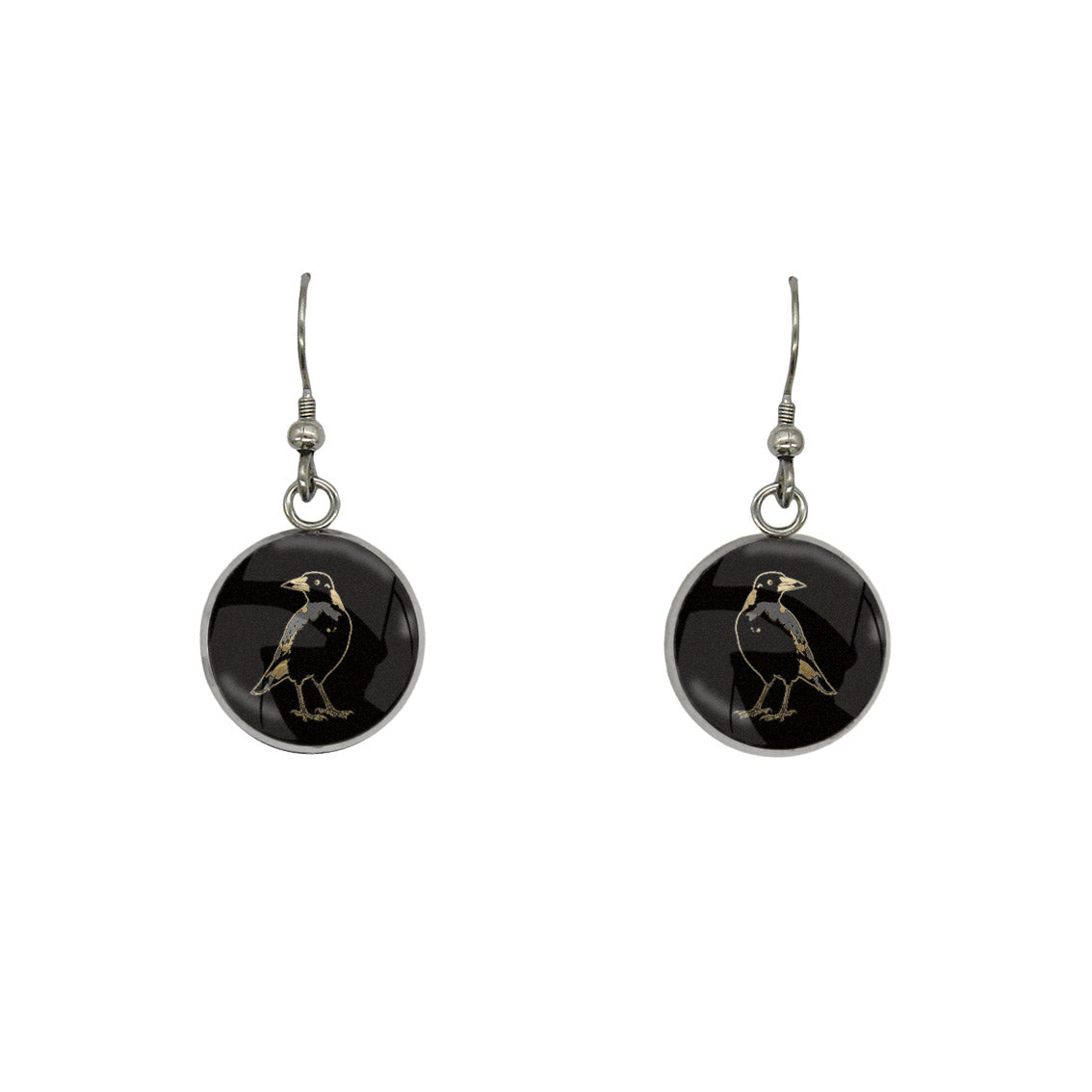 MAGPIE DANGLE DROP CIRCLE EARRINGS - in Circle Box