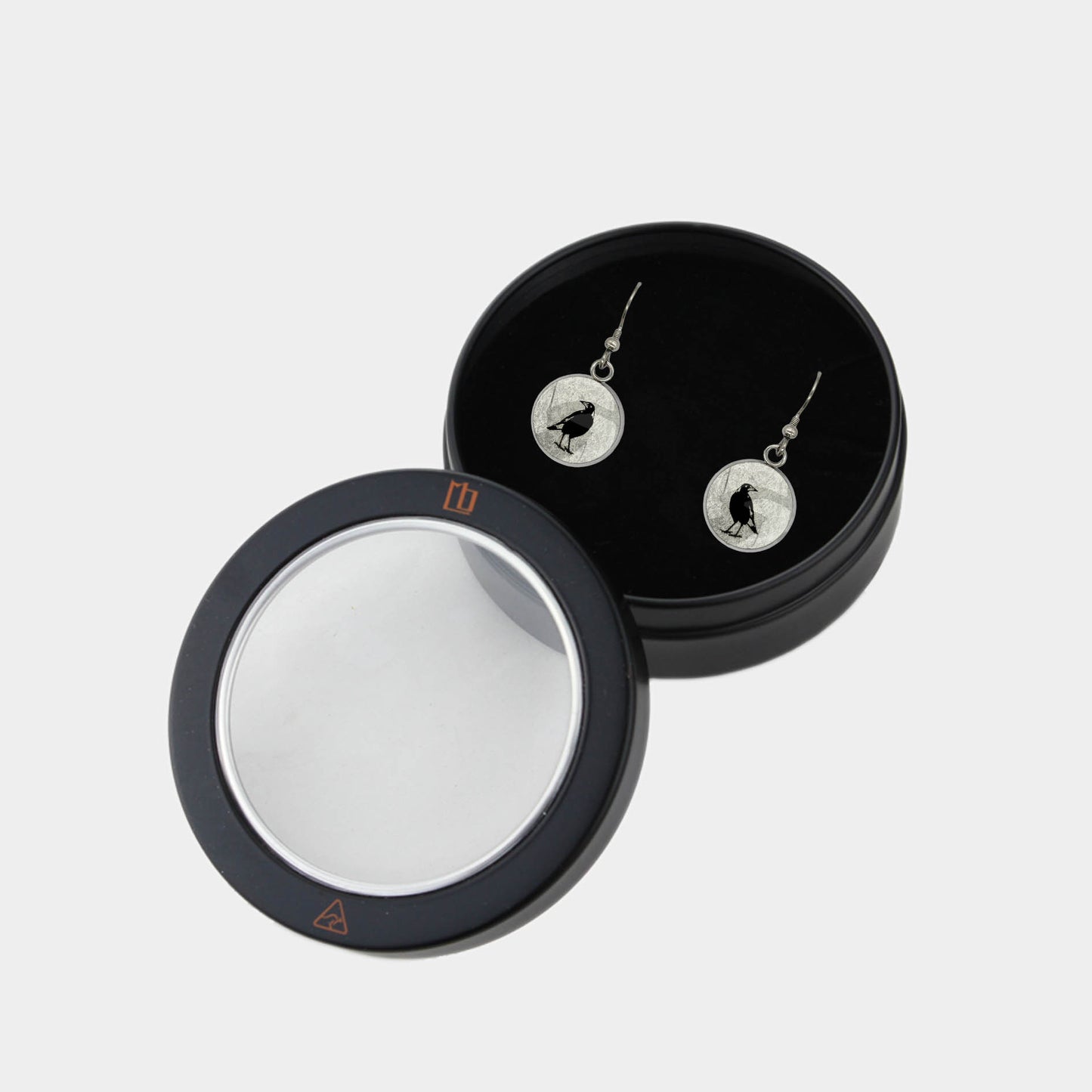MAGPIE DANGLE DROP CIRCLE EARRINGS - in Circle Box