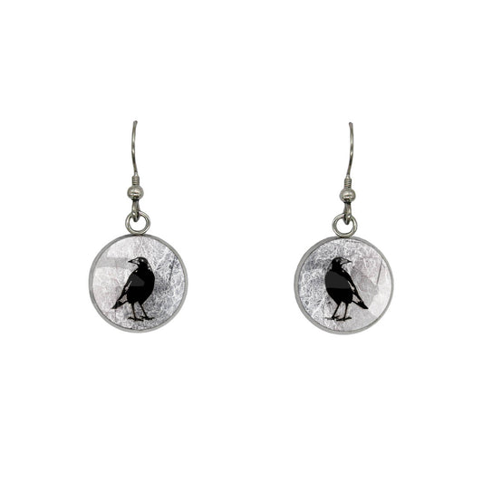 MAGPIE DANGLE DROP CIRCLE EARRINGS - on Satchel