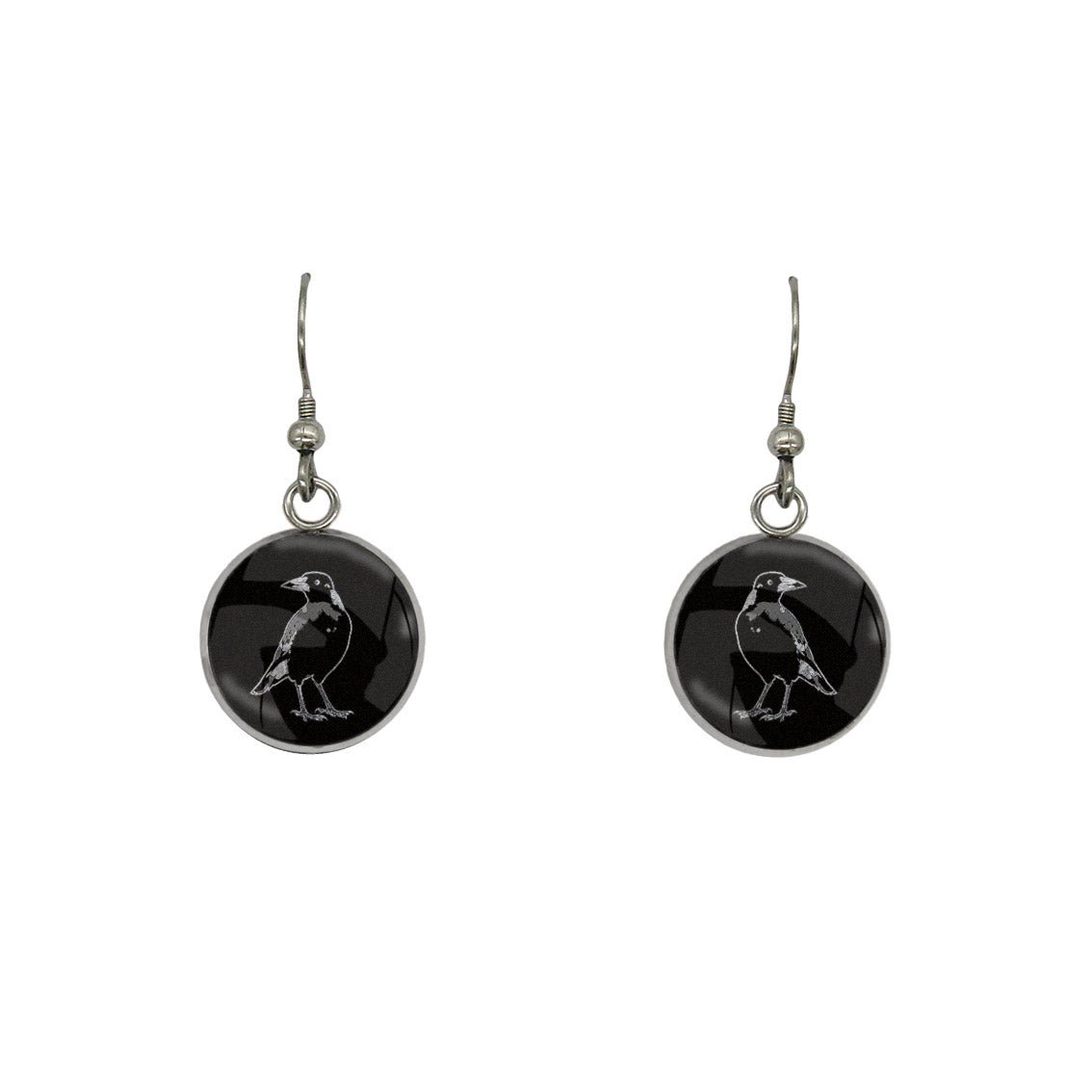 MAGPIE DANGLE DROP CIRCLE EARRINGS - in Circle Box