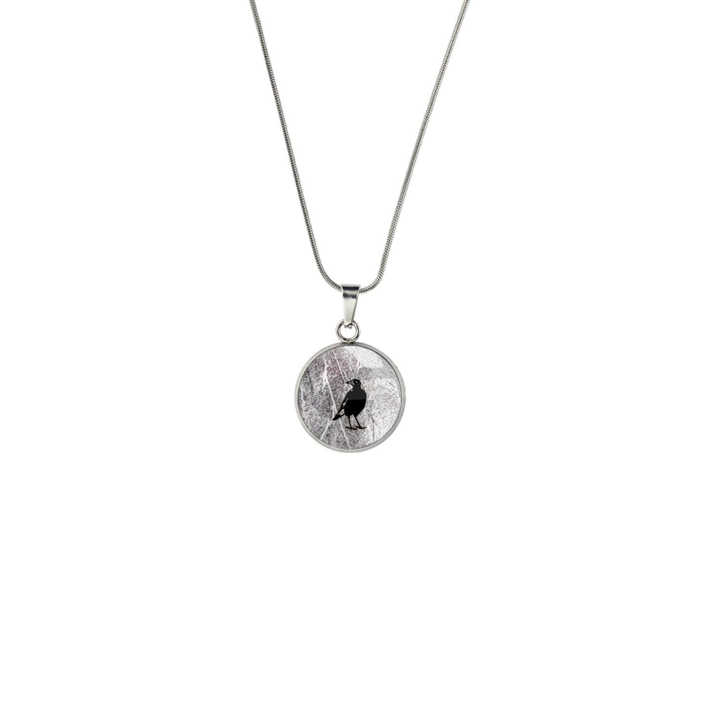 MAGPIE XS CIRCLE PENDANT ON A CHAIN NECKLACE - in Circle Box
