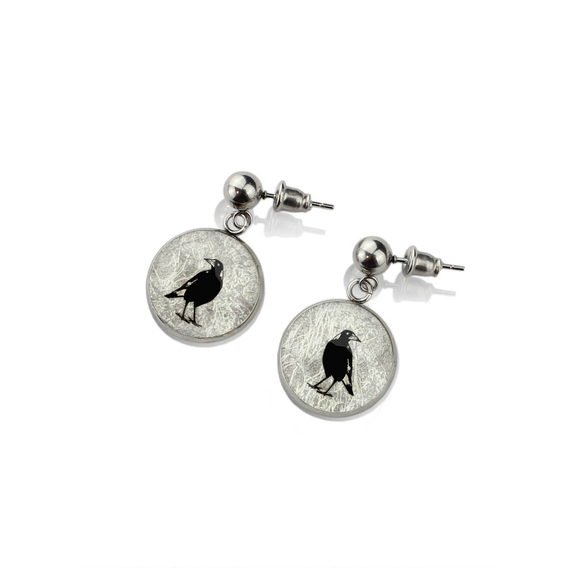 MAGPIE DANGLE DROP CIRCLE EARRINGS - in Circle Box