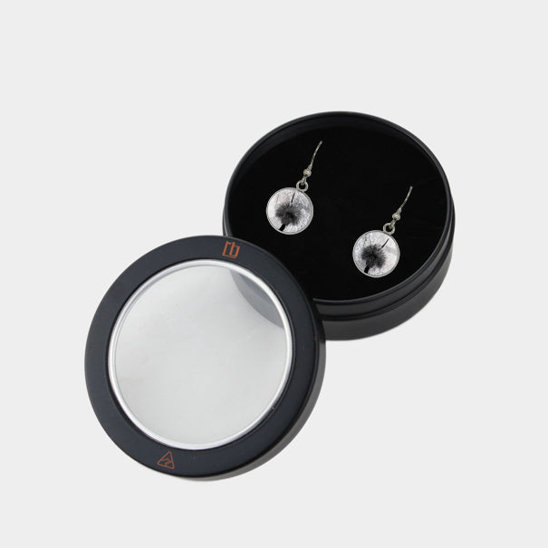 AUSTRALIAN NATIVE FLORA - GRASS TREE CIRCLE EARRINGS - D852 - in Circle Box