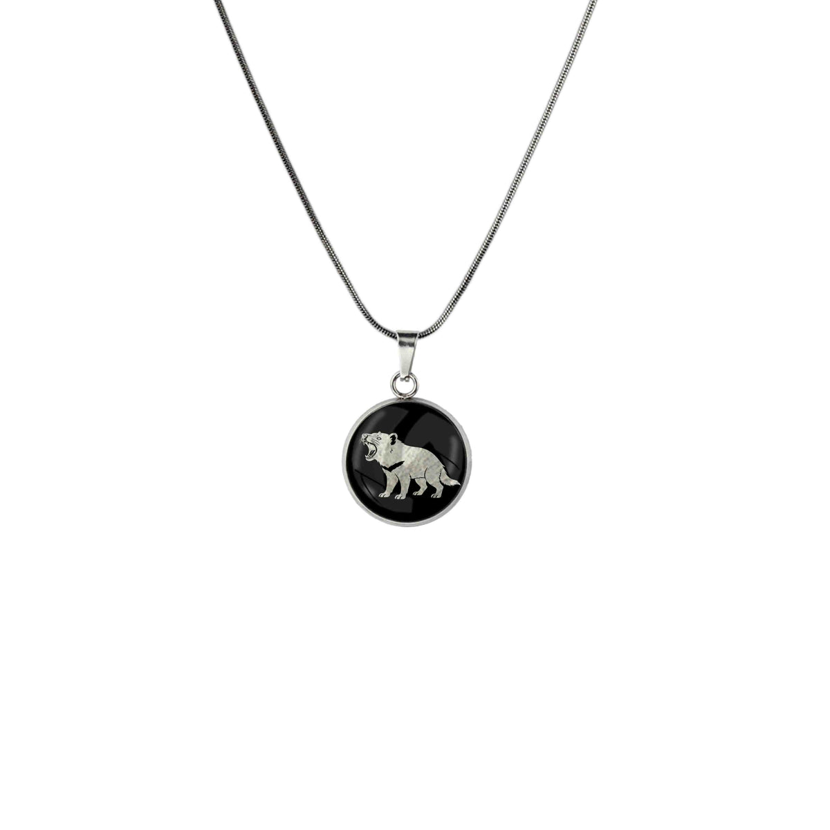 TASMANIAN DEVIL XS CIRCLE PENDANT ON A CHAIN NECKLACE - in Circle Box