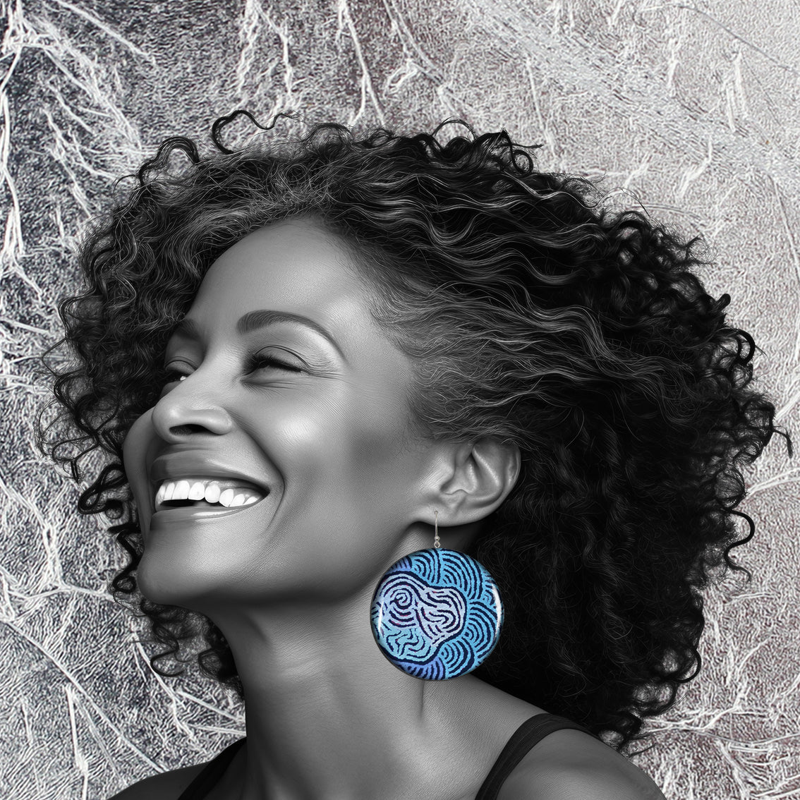 KIRSTY DISC LARGE STATEMENT EARRINGS - ST028