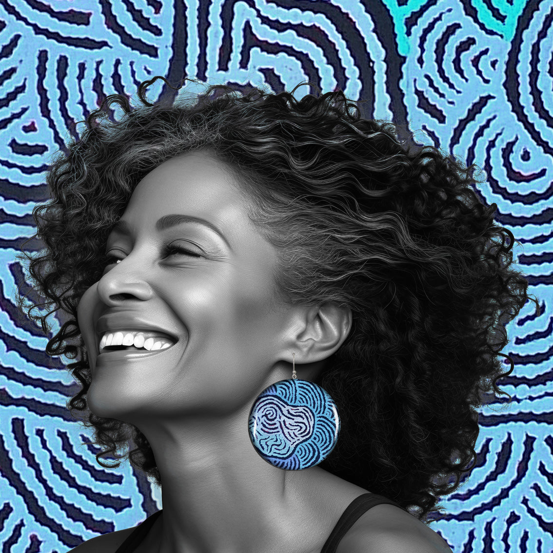 KIRSTY DISC LARGE STATEMENT EARRINGS - ST028