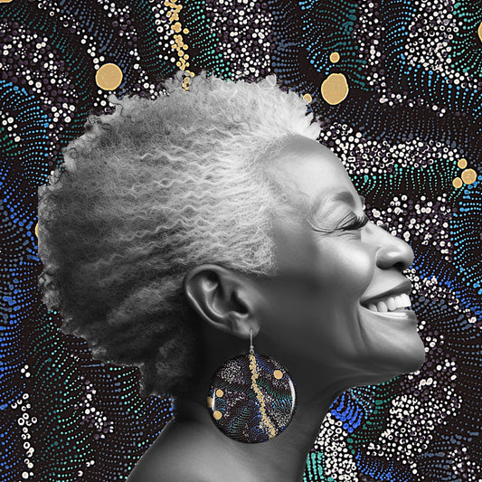 WENDY DISC LARGE STATEMENT EARRINGS - ST027