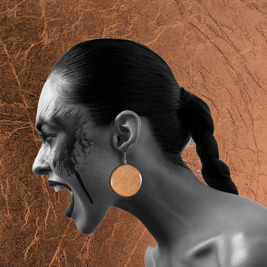 ASTRE DISC MEDIUM STATEMENT EARRINGS - ST025