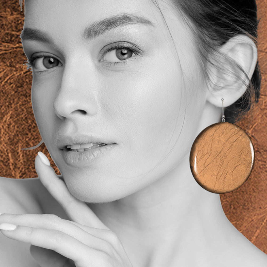 ASTRE DISC LARGE STATEMENT EARRINGS - ST030