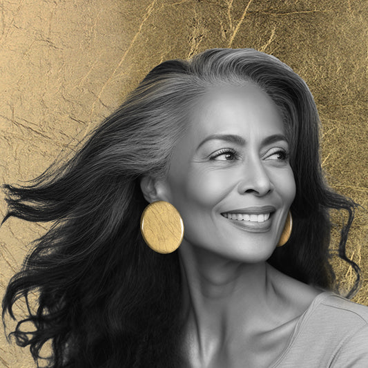 ASTRE DISC LARGE STATEMENT EARRINGS - ST020