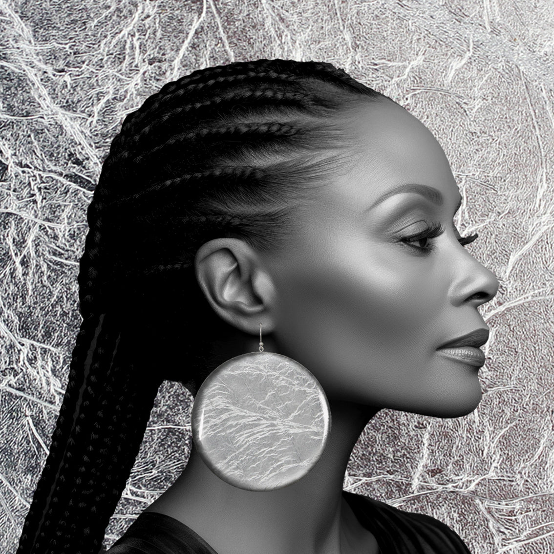 ASTRE DISC X LARGE STATEMENT EARRINGS - ST034