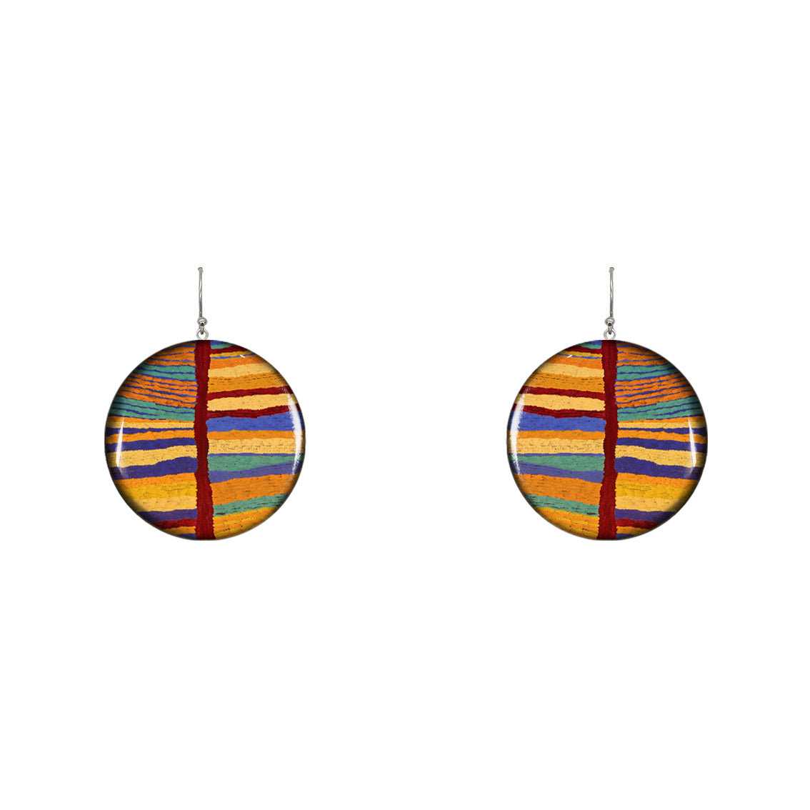 JUDY DISC MEDIUM STATEMENT EARRINGS - ST024