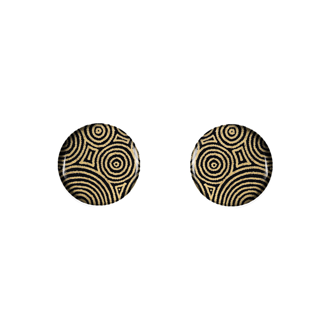 SARAH DISC MEDIUM STATEMENT EARRINGS - ST016