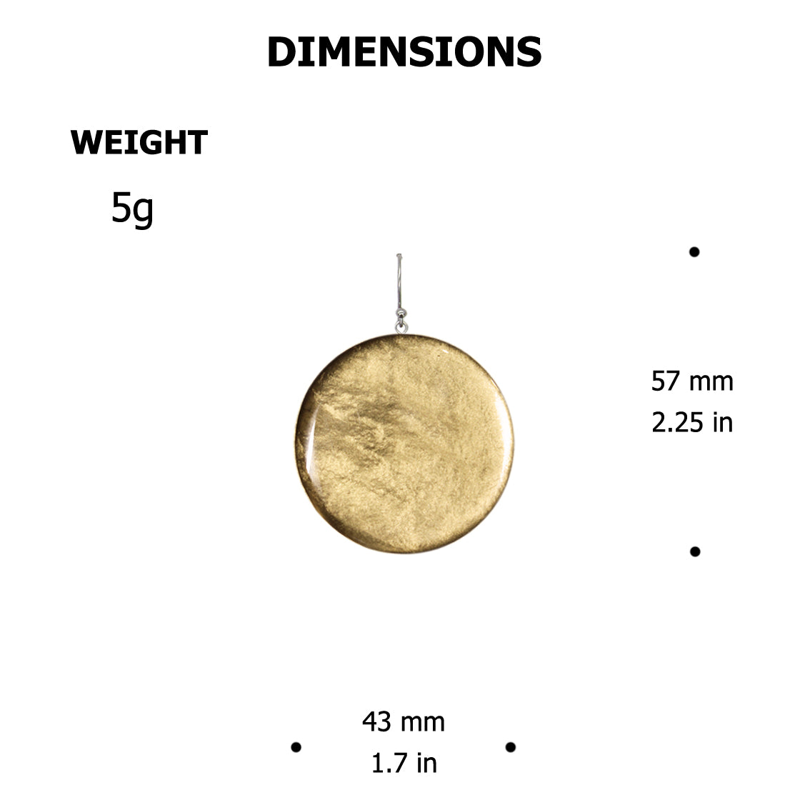ASTRE DISC MEDIUM STATEMENT EARRINGS - ST025