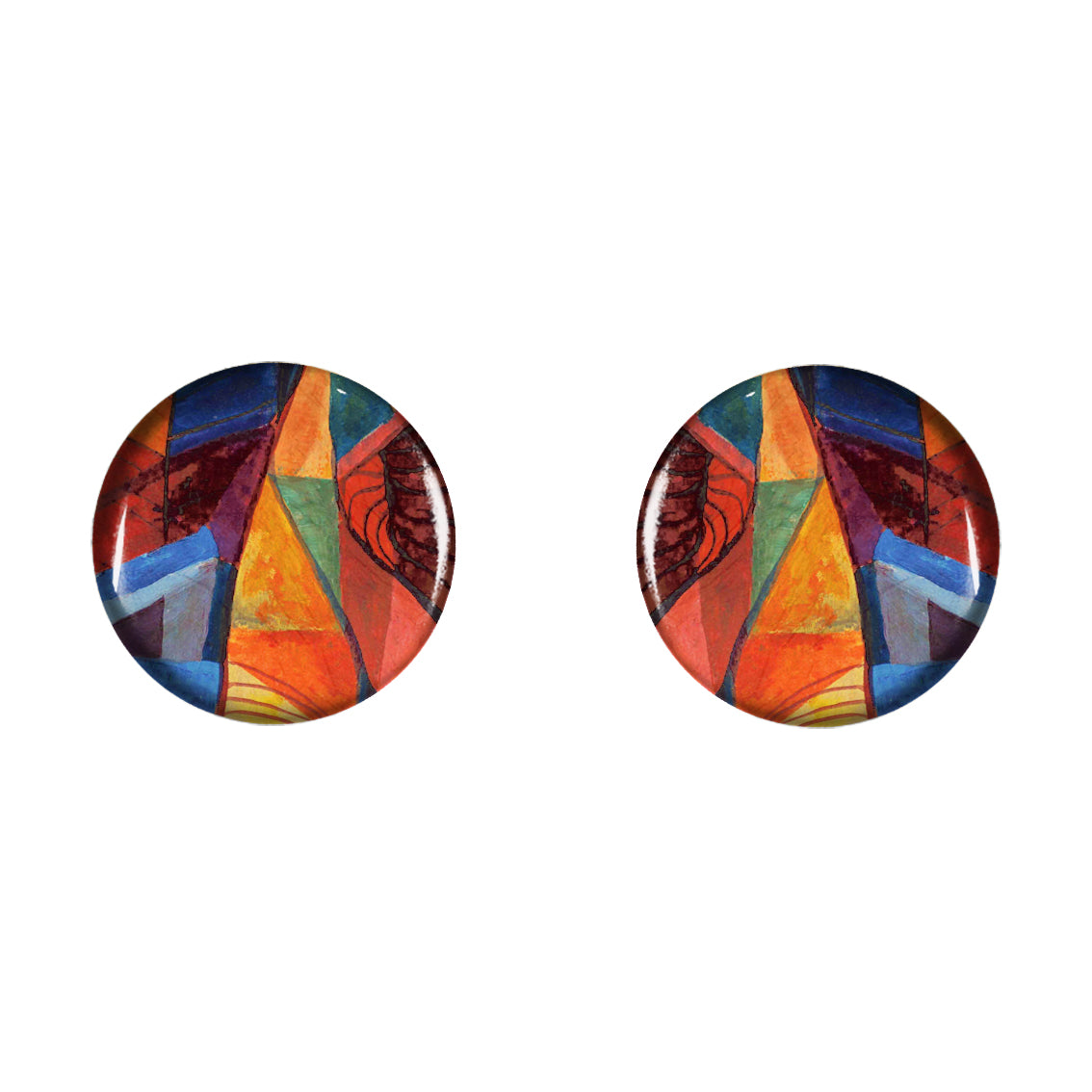 ENTRECHAT DISC LARGE STATEMENT EARRINGS - ST019