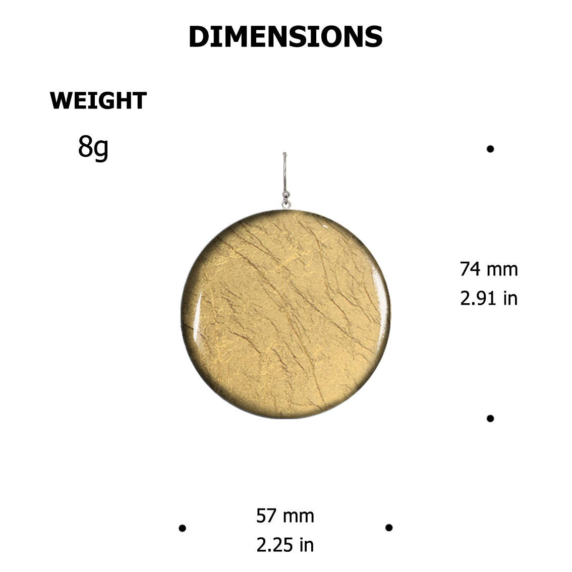 ASTRE DISC LARGE STATEMENT EARRINGS - ST030