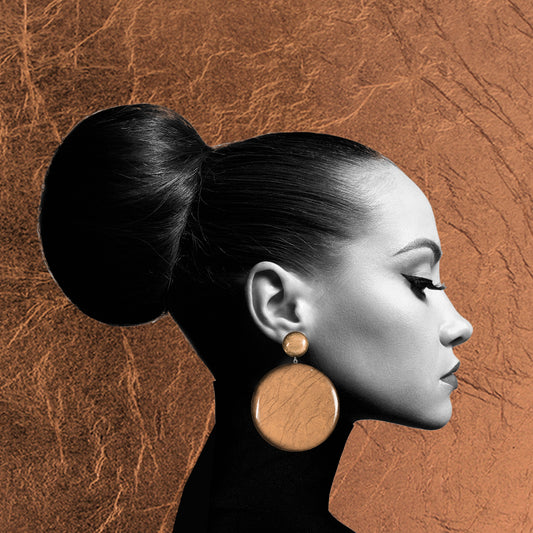 ASTRE DOUBLE DISC LARGE STATEMENT EARRINGS - ST042
