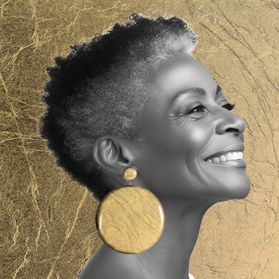 ASTRE DOUBLE DISC X LARGE STATEMENT EARRINGS - ST044