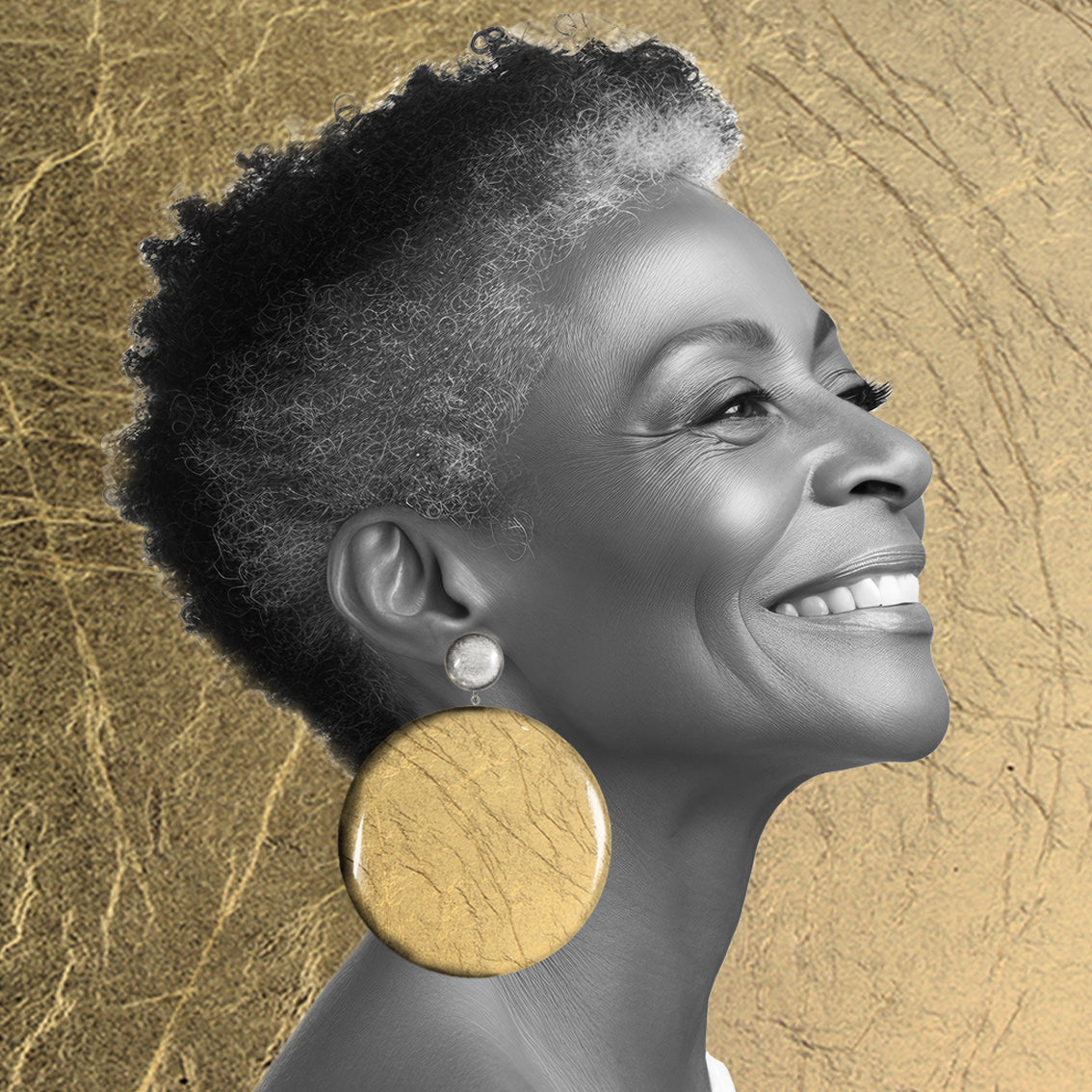 ASTRE DOUBLE DISC X LARGE STATEMENT EARRINGS - ST044