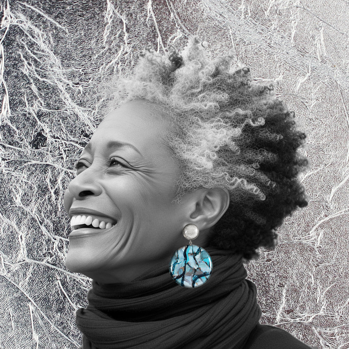 ENTREMELES DOUBLE DISC MEDIUM STATEMENT EARRINGS - ST038