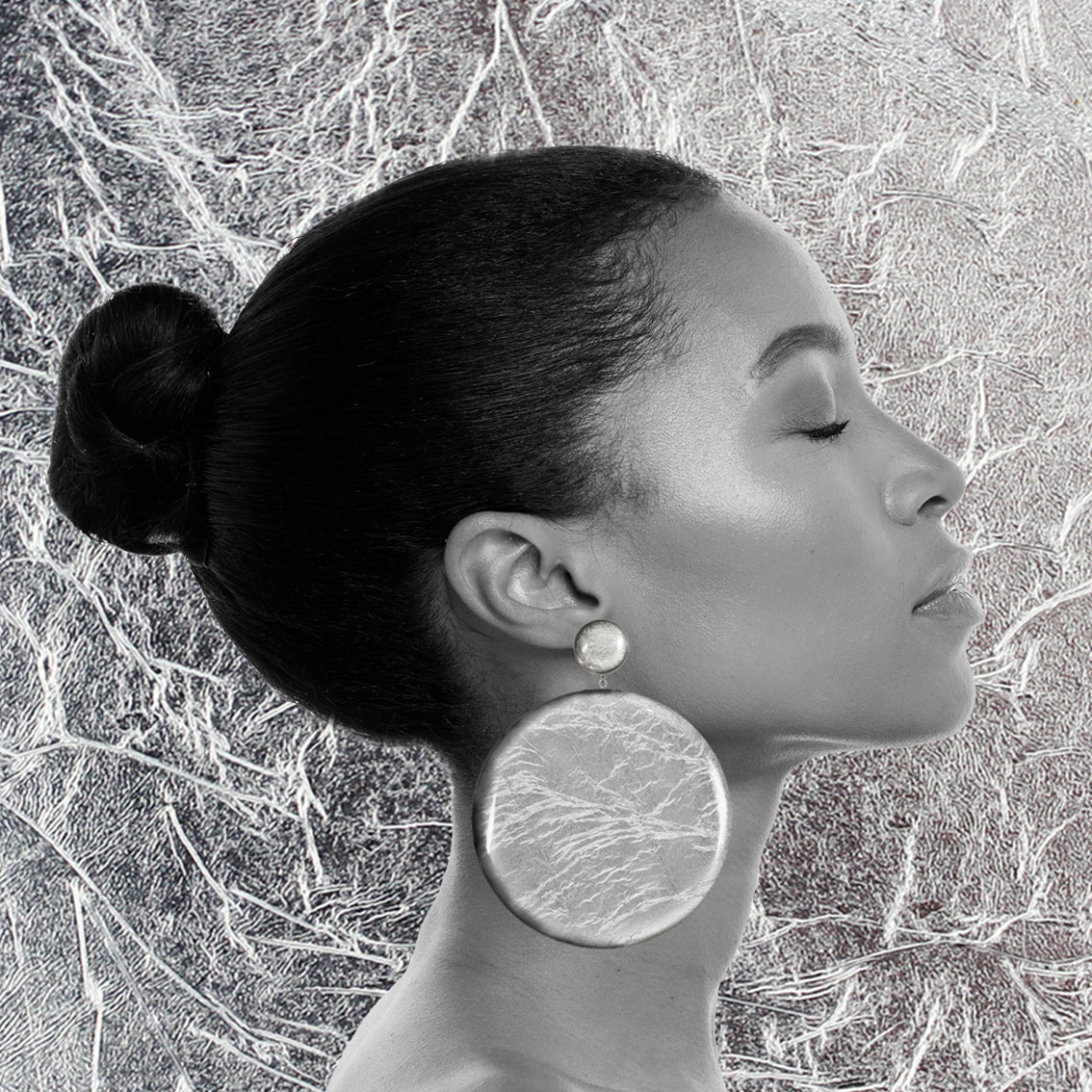 ASTRE DOUBLE DISC X LARGE STATEMENT EARRINGS - ST044