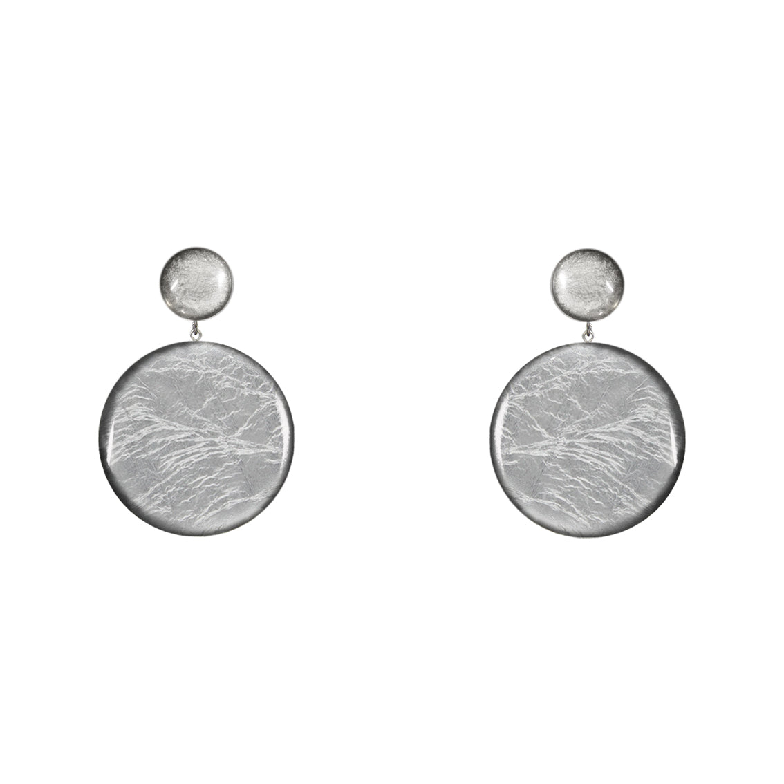 ASTRE DOUBLE DISC MEDIUM STATEMENT EARRINGS - ST039