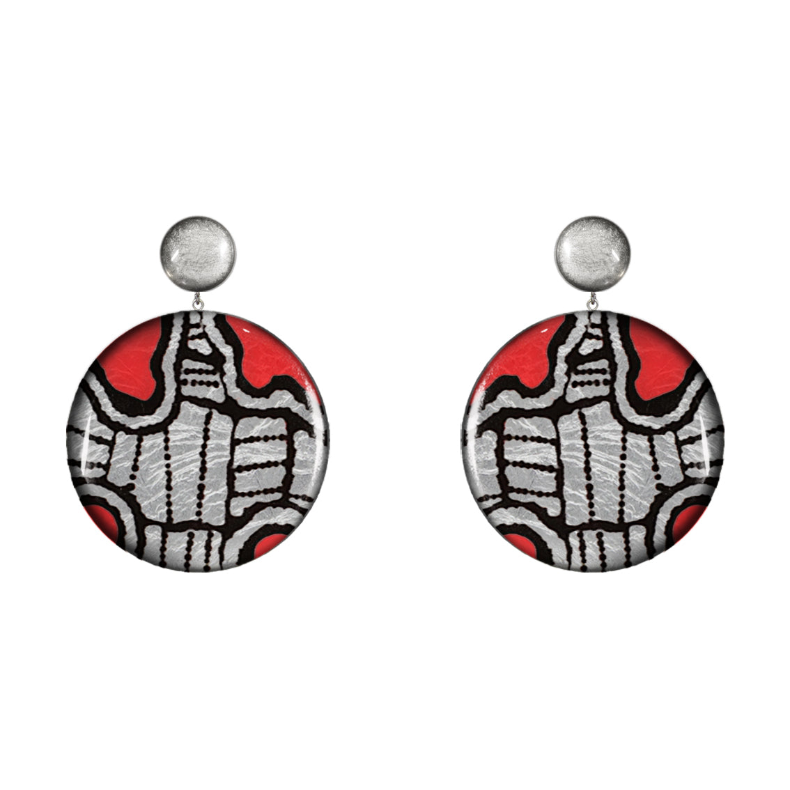 AMELIA CIRCLE LARGE STATEMENT EARRINGS - ST041