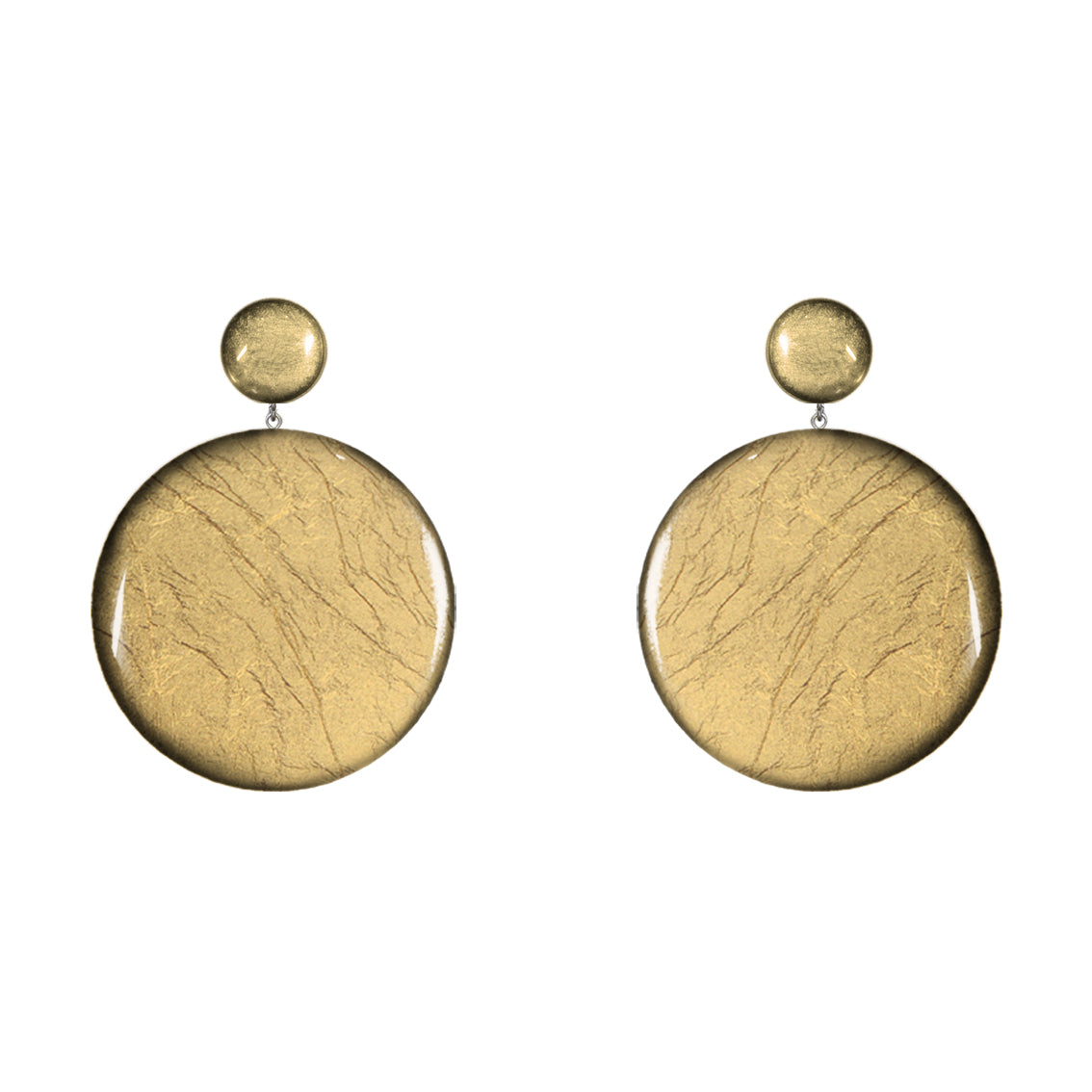 ASTRE DOUBLE DISC LARGE STATEMENT EARRINGS - ST042