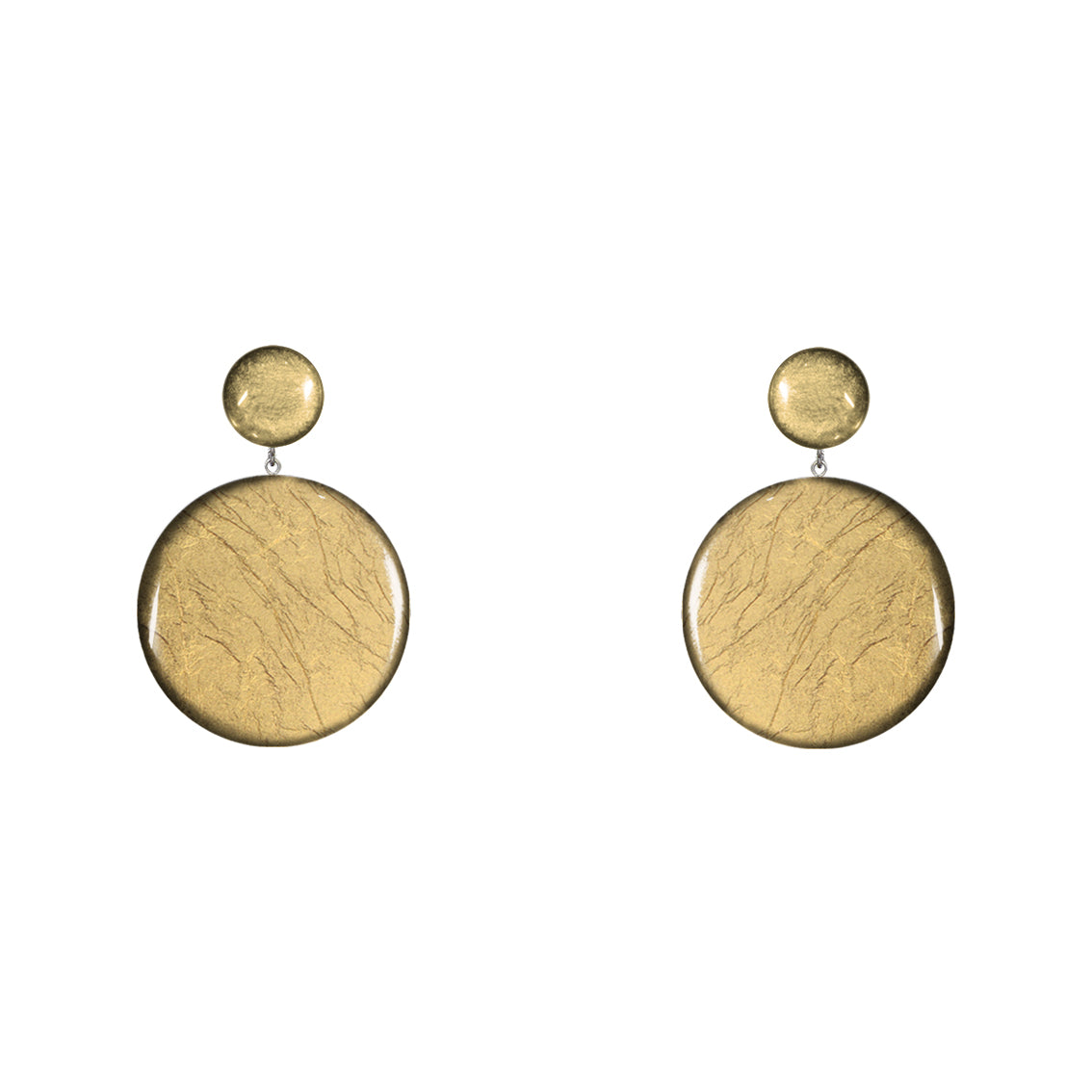 ASTRE DOUBLE DISC MEDIUM STATEMENT EARRINGS - ST039