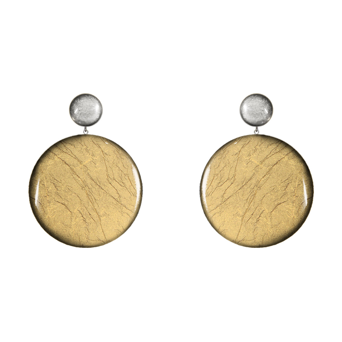 ASTRE DOUBLE DISC LARGE STATEMENT EARRINGS - ST042