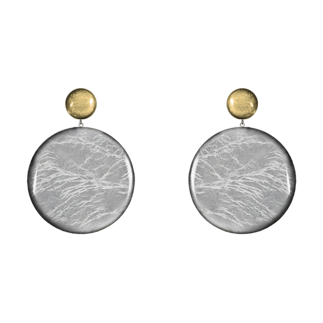 ASTRE DOUBLE DISC LARGE STATEMENT EARRINGS - ST042