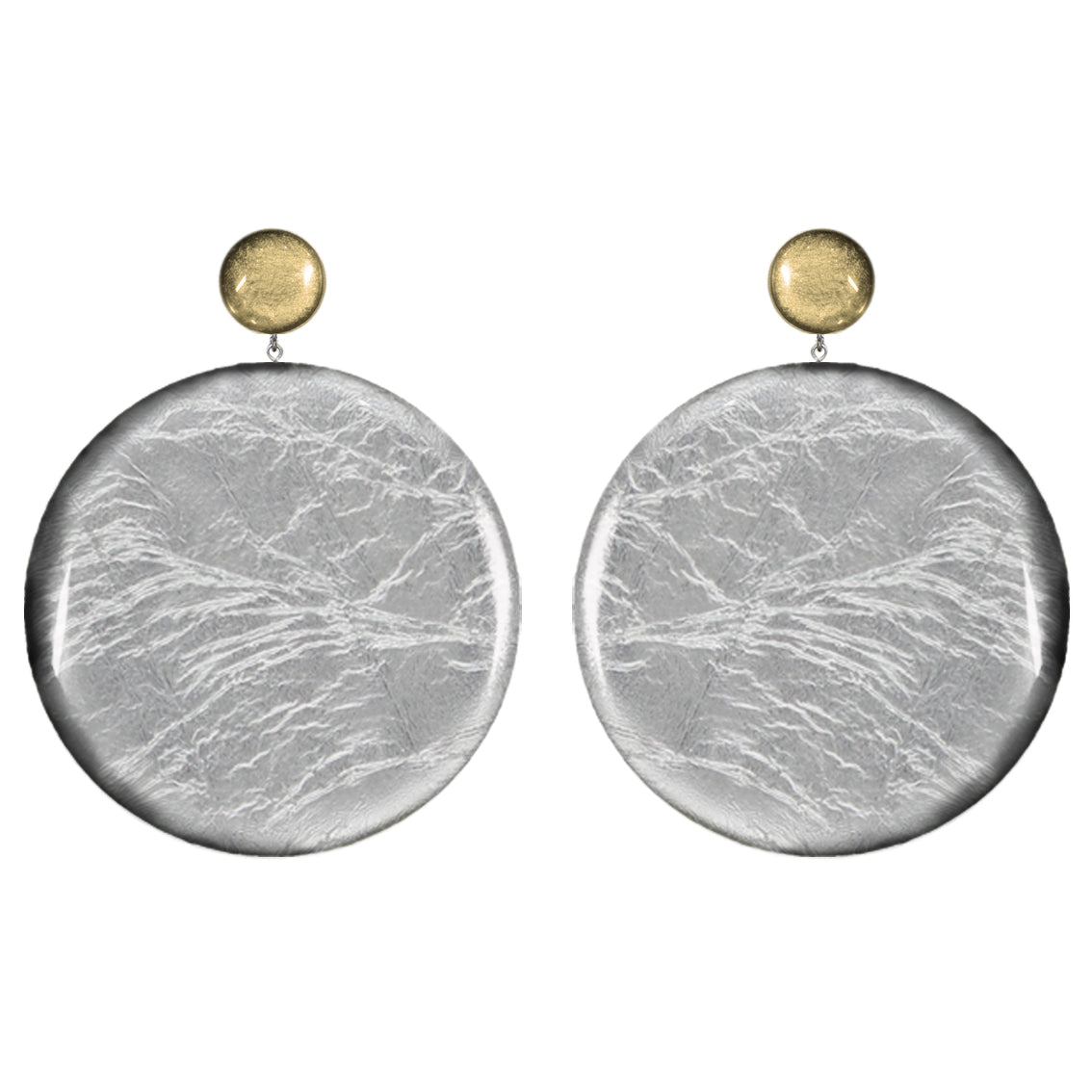 ASTRE DOUBLE DISC X LARGE STATEMENT EARRINGS - ST044