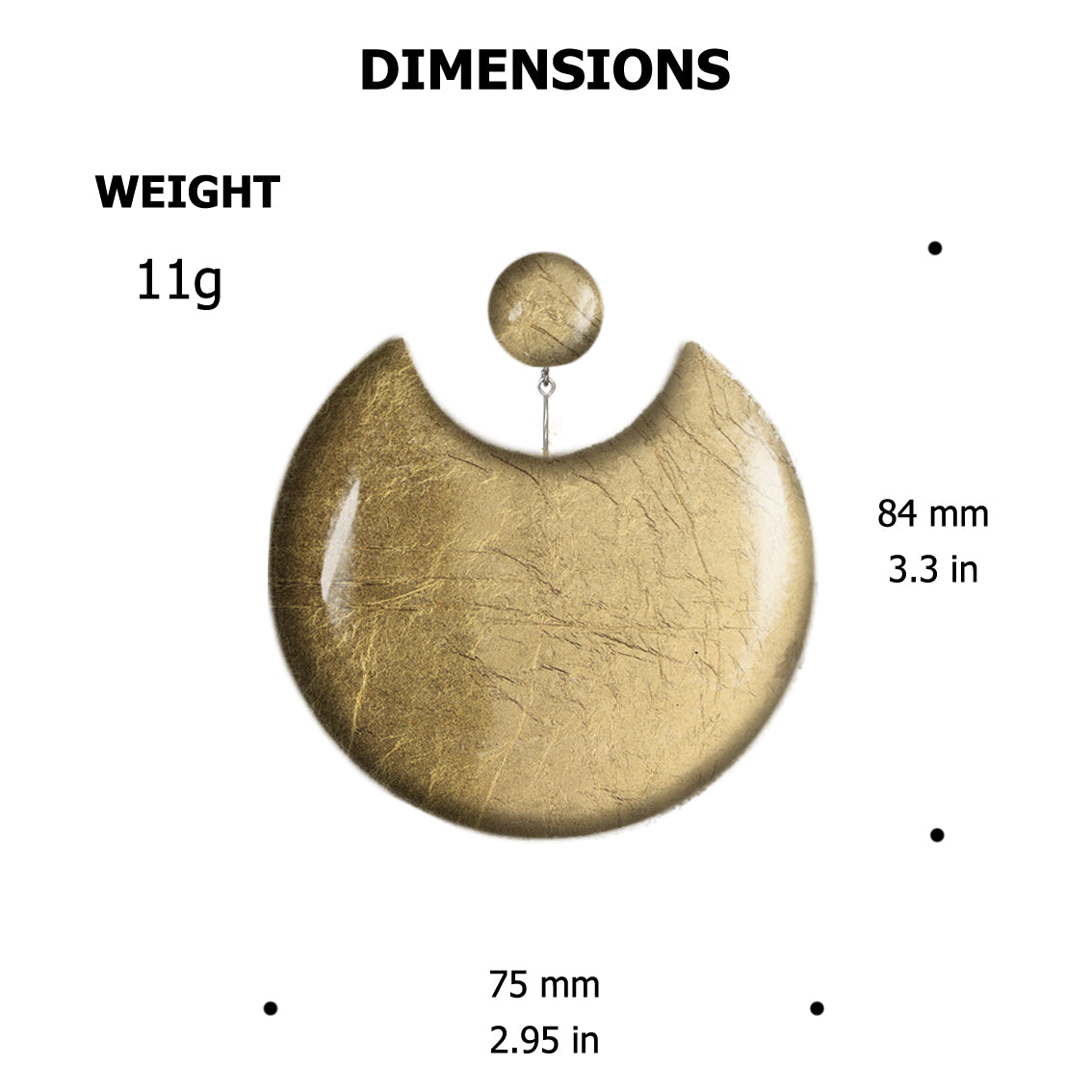 JOY MOON ECLIPSE X LARGE STATEMENT EARRINGS - ST011