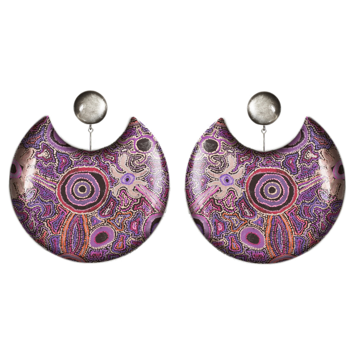 JOY MOON ECLIPSE X LARGE STATEMENT EARRINGS - ST011