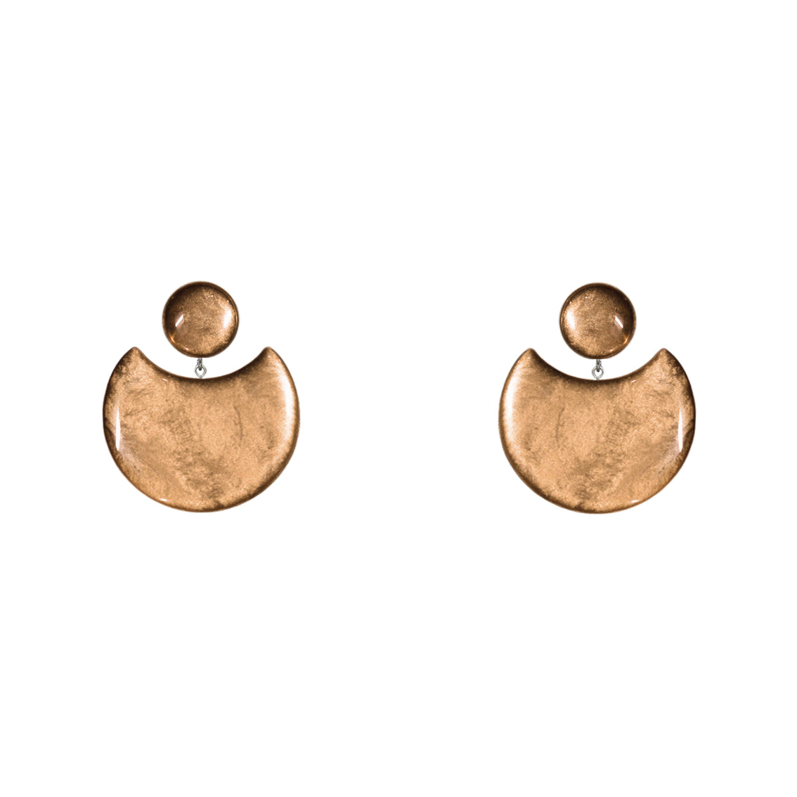 MOON ECLIPSE MEDIUM STATEMENT EARRINGS - ST008