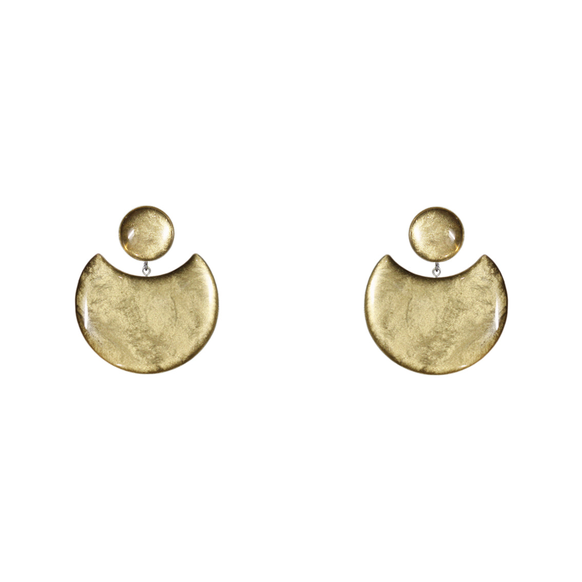 MOON ECLIPSE MEDIUM STATEMENT EARRINGS - ST008