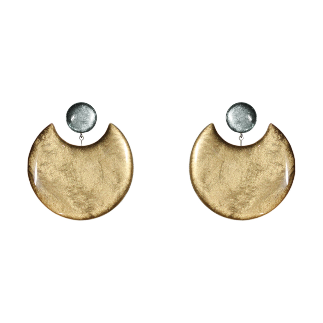 MOON ECLIPSE LARGE STATEMENT EARRINGS - ST010