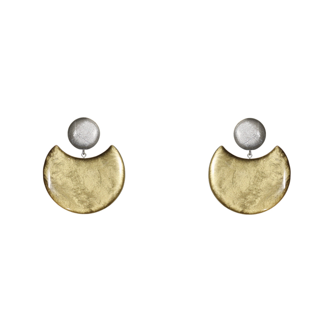 MOON ECLIPSE MEDIUM STATEMENT EARRINGS - ST008