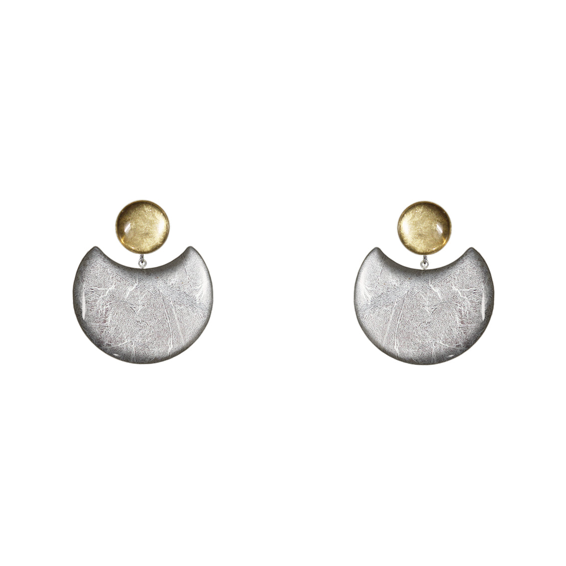 MOON ECLIPSE MEDIUM STATEMENT EARRINGS - ST008