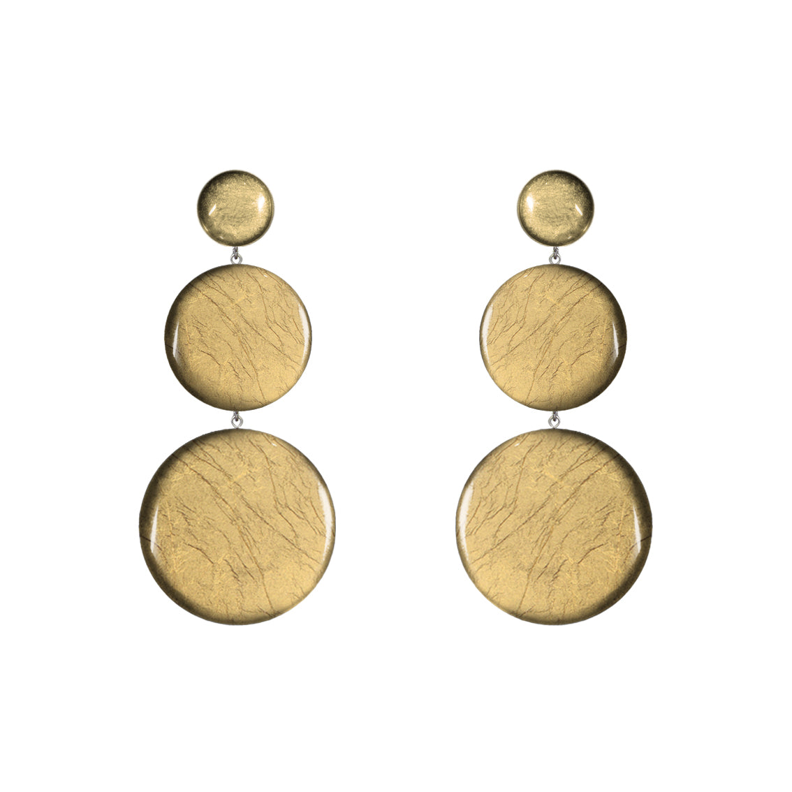 ASTRE TRIPLE DISC STATEMENT EARRINGS - ST047