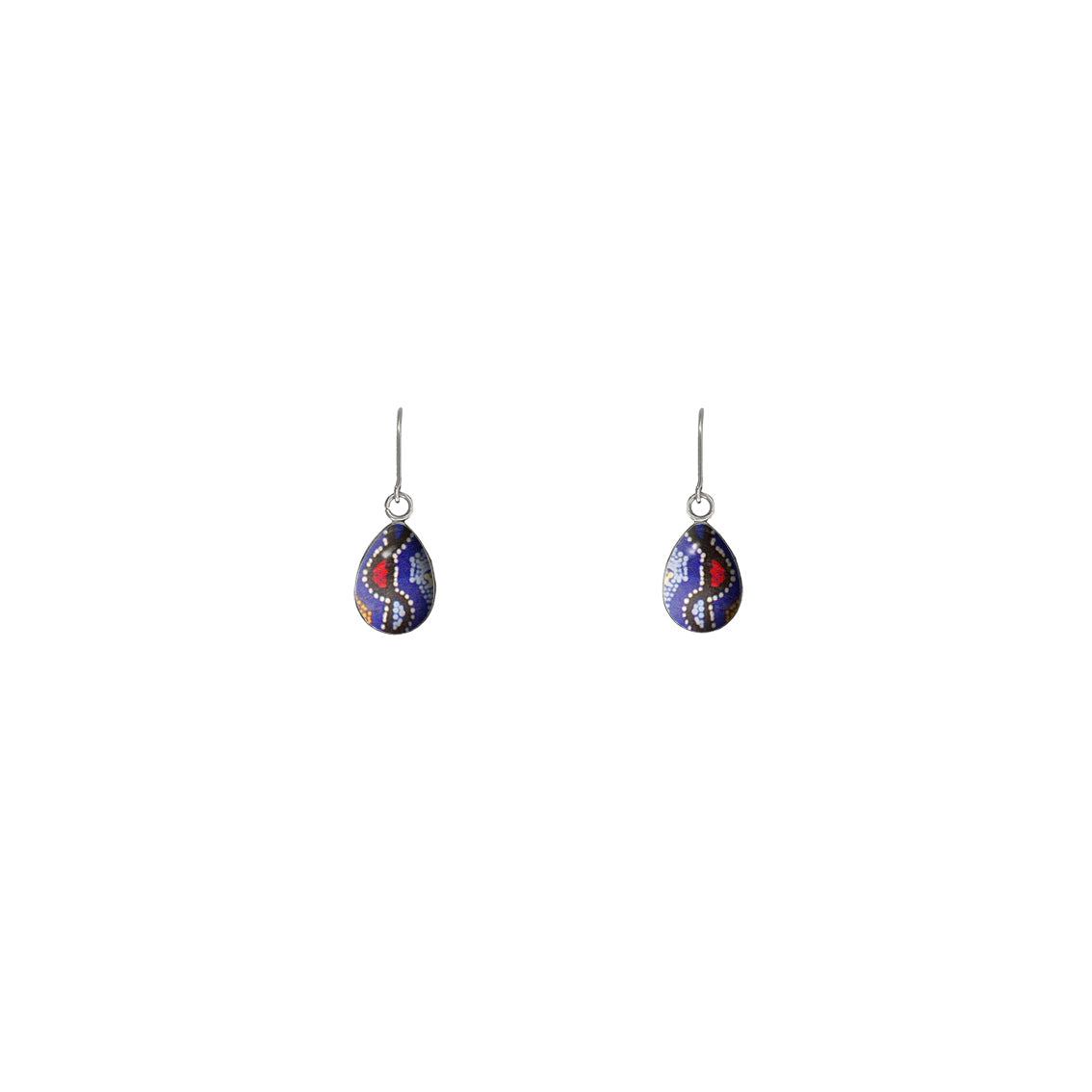 OTTO STAR BLUE XS DROP EARRINGS - SD482 - in Circle Box