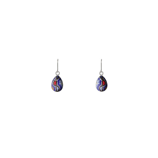 OTTO STAR BLUE XS DROP EARRINGS - SD482 - in Circle Box