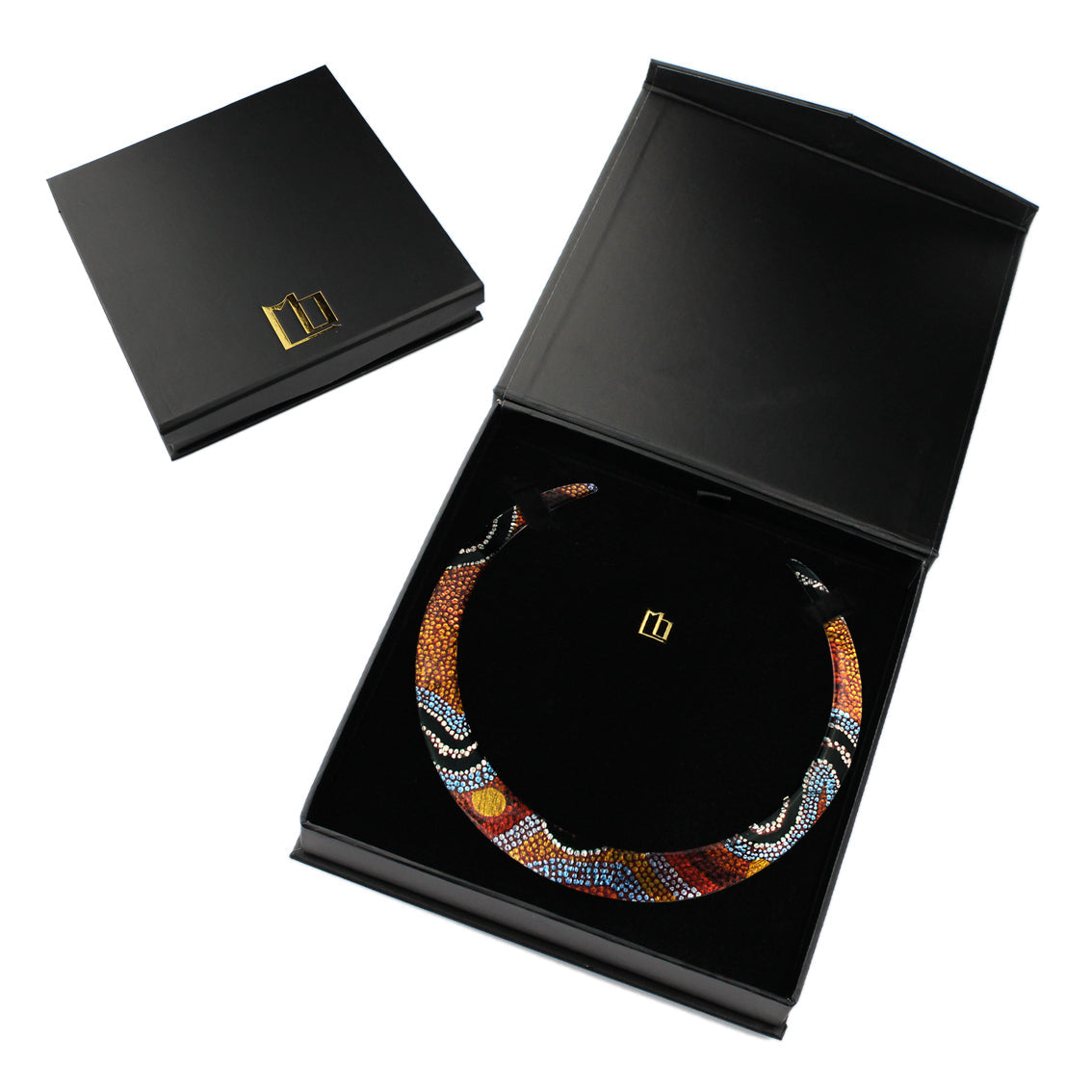 OTTO STAR ORANGE ADJUSTABLE FITTED NECKLACE - SD206