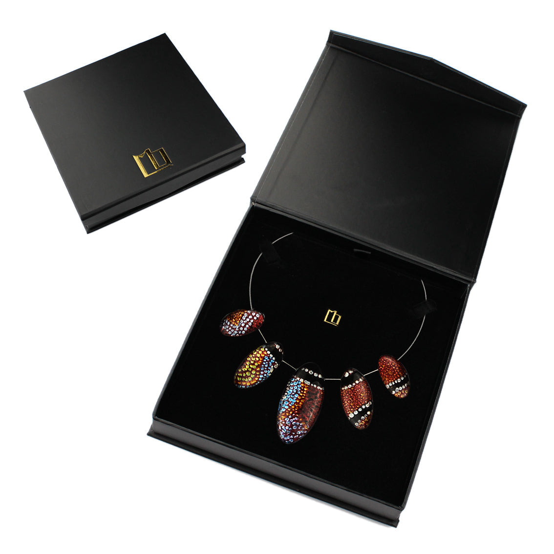 OTTO STAR ORANGE ADJUSTABLE NECKLACE - SD205